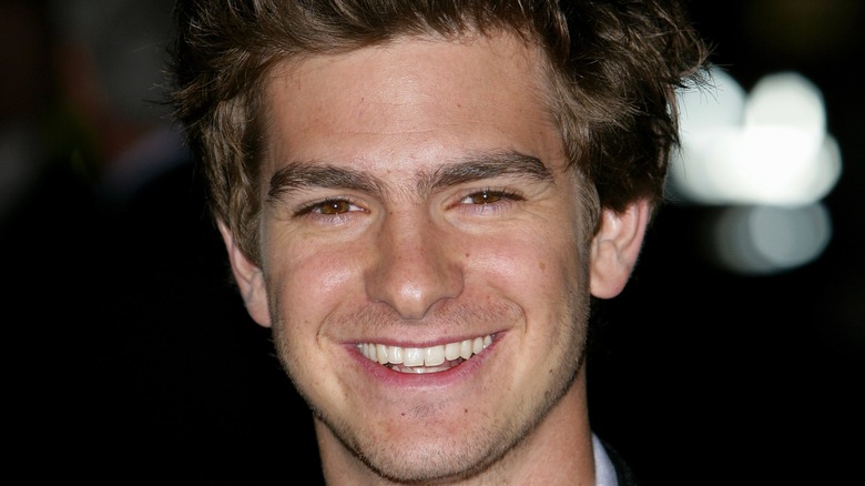 Andrew Garfield smiling