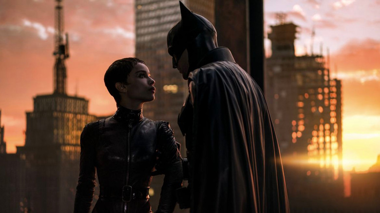 Robert Pattinson and Zoe Kravtis in The Batman 