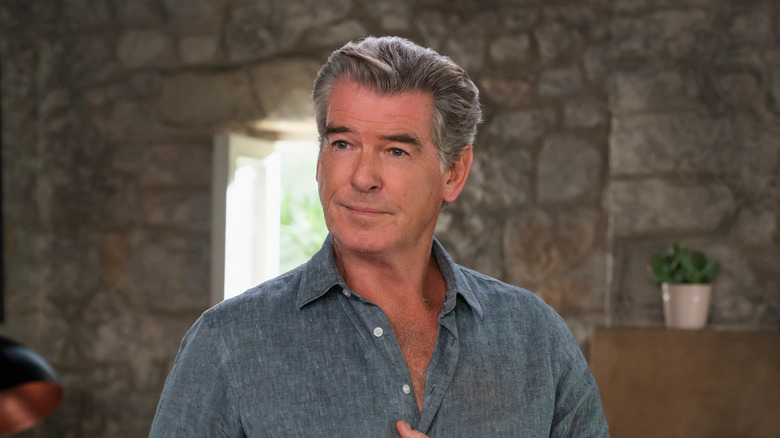 Christine Baranski, Pierce Brosnan, and Meryl Streep in Mamma Mia!