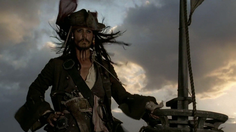 Johnny Depp jack sparrow pirates of the caribbean curse of the black pearl