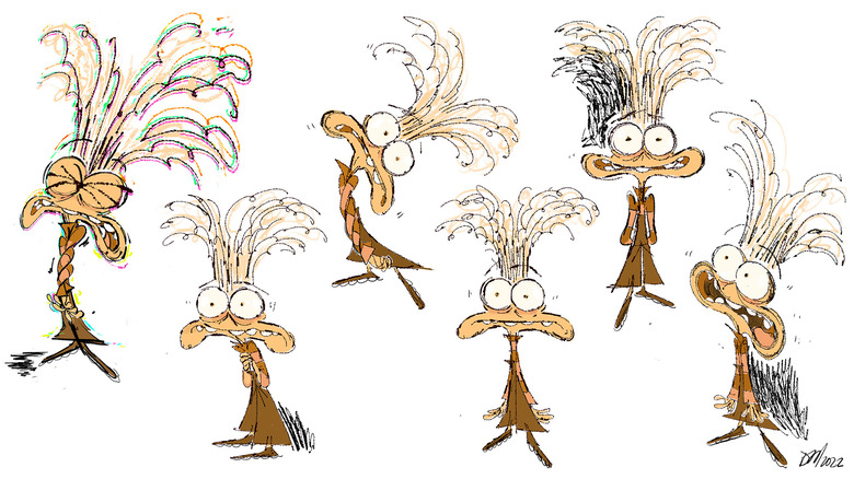 Concept art of Anxiety in Pixar Animation