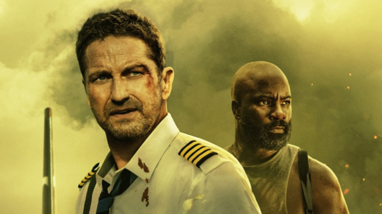 Mike Colter and Gerard Butler in Plane