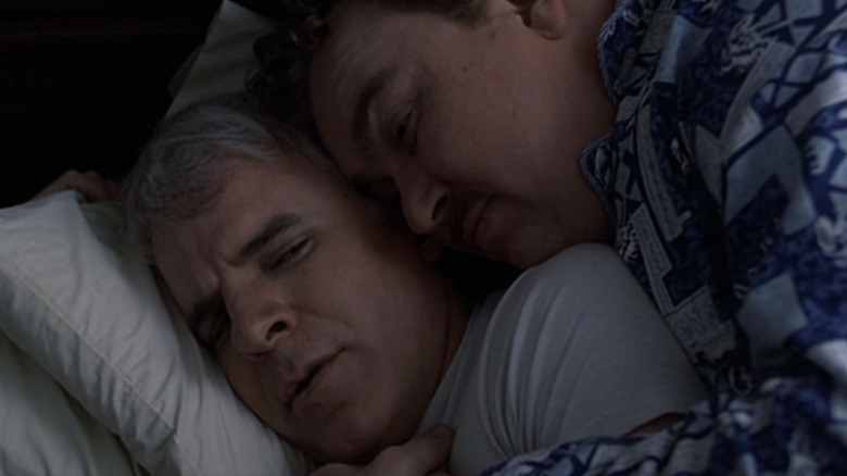 Steve Martin and John Candy star in Planes, Trains, and Automobiles (1987)