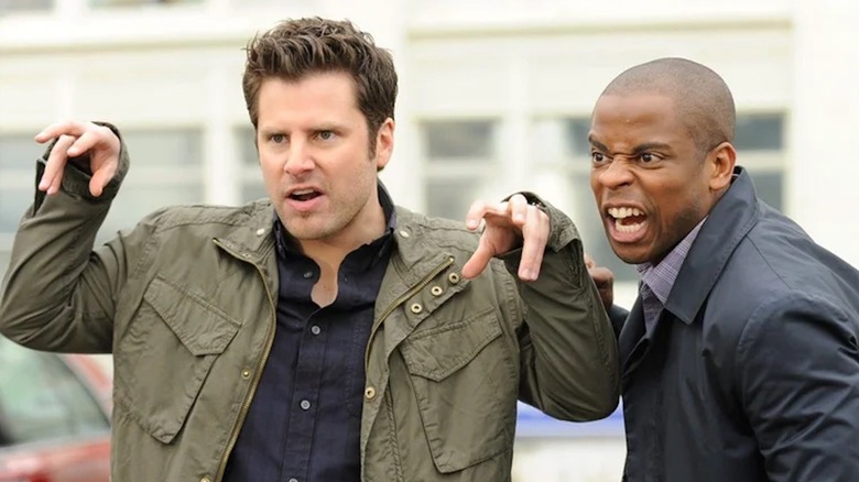 James Roday Rodriguez and Dule Hill in Psych