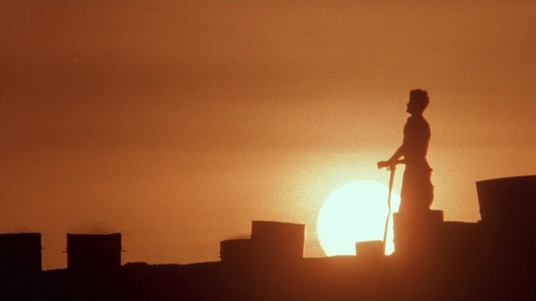 Charlie Sheen silhouette in platoon 