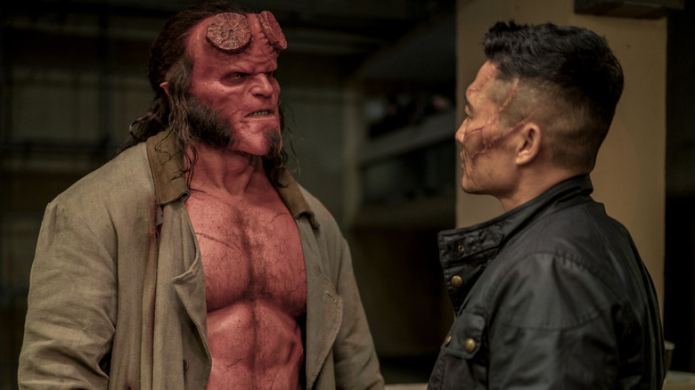 David Harbour in Hellboy