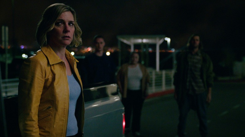 The hive surrounds a traumatized Carol in Pluribus