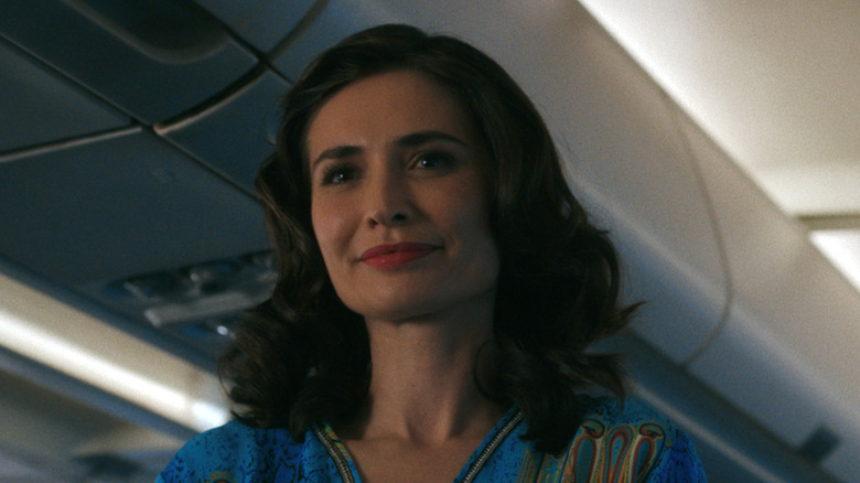 Karolina Wydra's Zosia smiling serenely on Pluribus