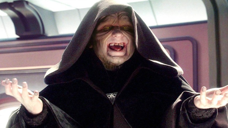 Palpatine smiling