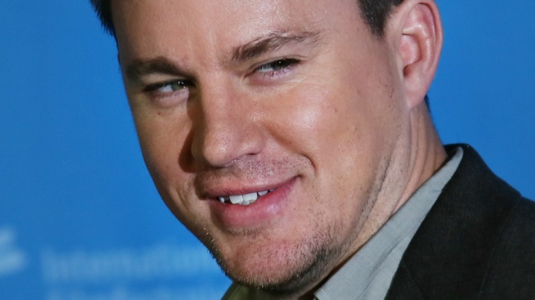 Channing Tatum smiles 