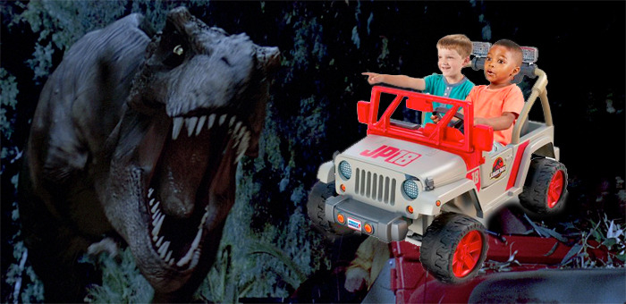  Cosas geniales que probablemente no cabrá en este Jeep Power Wheels 'Jurassic Park'