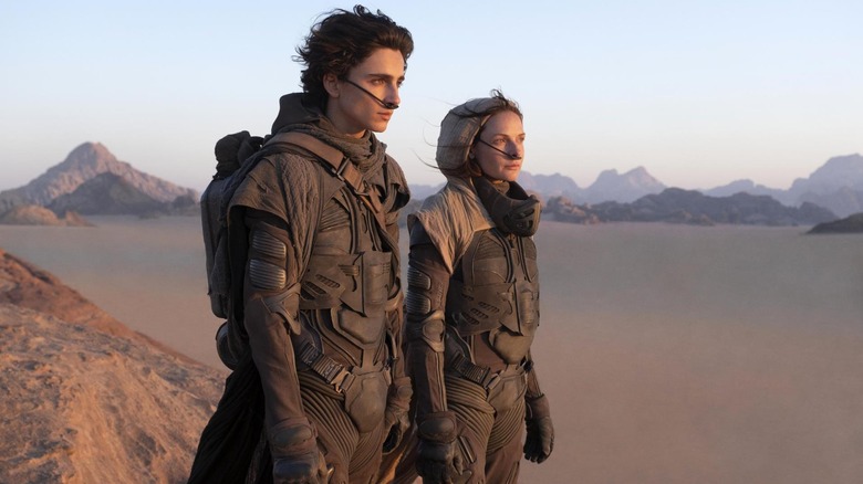 Timothée Chalamet and Rebecca Ferguson in Dune