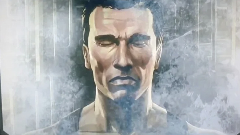 Dutch Schaefer waits in cryosleep in Predator: Killer of Killers