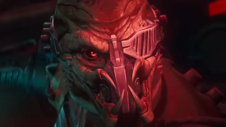 The same eye looks angry in the predator: the killer of the killers