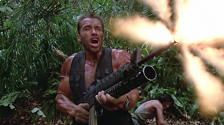 Arnold Schwarzenegger Predator Machine Gun