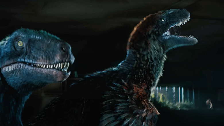 Feathered raptors invading the bunker in Primitive War