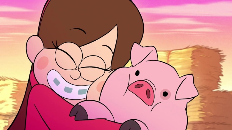 gravity falls mabel hugs waddles