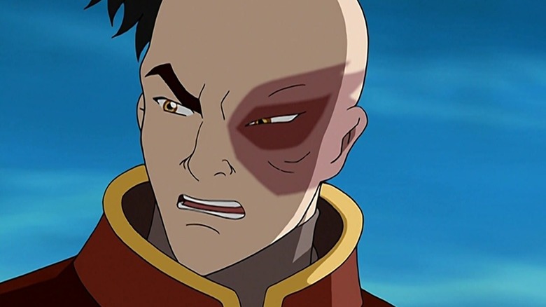 Zuko looking angry in Avatar: The Last Airbender