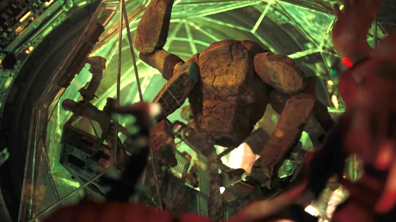 The alien Rocky in a ship chair in Project Hail Mary