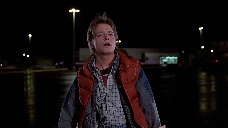 Marty McFly looking astonished in Back to the Future