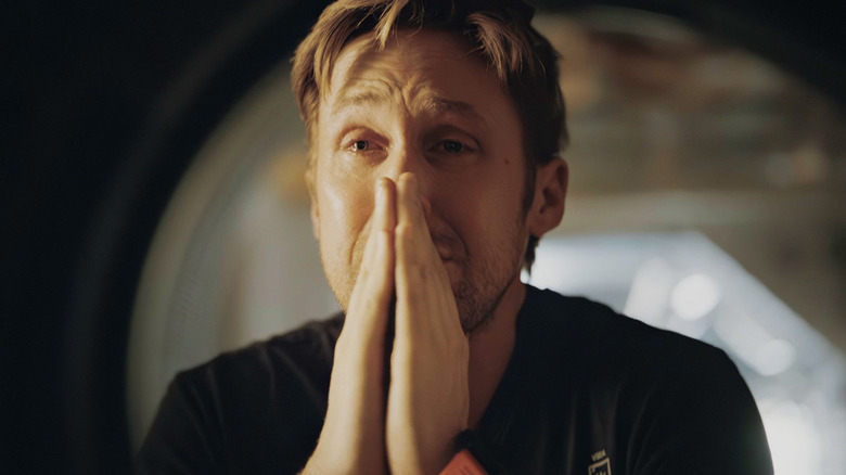 Ryan Gosling's Ryland Grace holds his hands to his face in Project Hail Mary