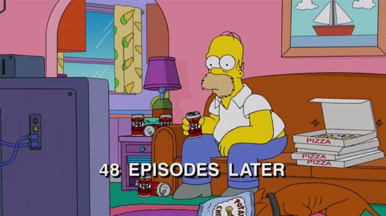 Homer Simpson Watching TV