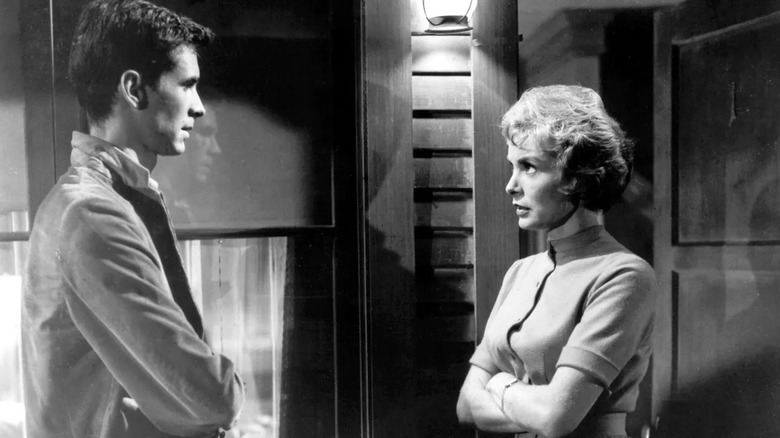 Anthony Perkins and Janet Leigh in Psycho