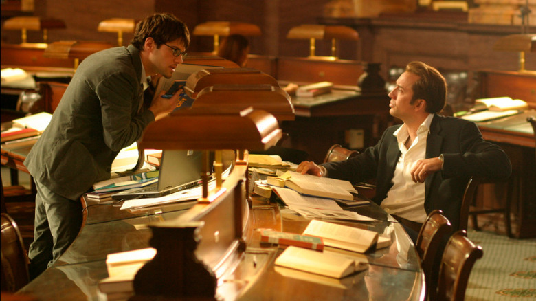 National Treasure ben gates and riley poole argue in Library of Congress