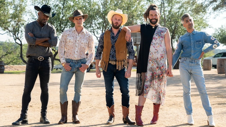 Queer Eye group cowboy boots