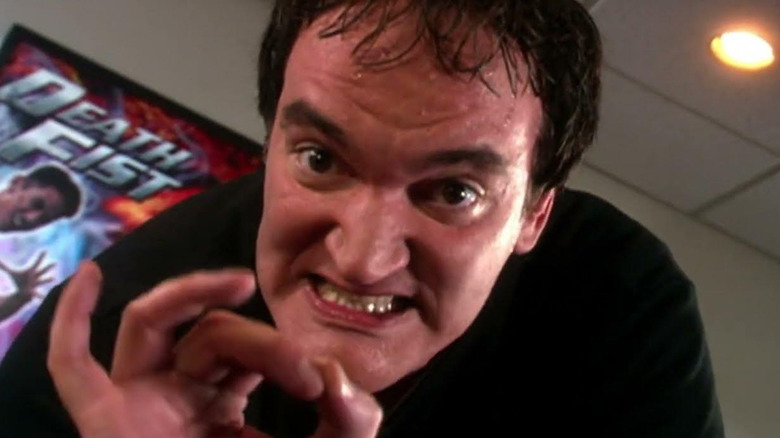 Quentin Tarantino plays himself, looking sweaty and crazy in The Muppets' Wizard of Oz