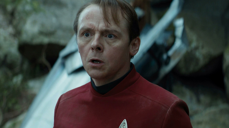 Scotty looking upset in Star Trek Beyond