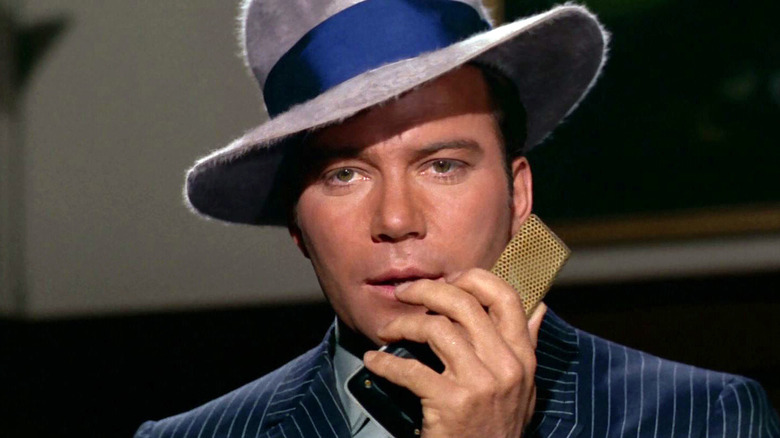 Captain Kirk dressed as a gangster in Star Trek: The Original Series