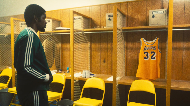 Winning Time Magic Johnson in locker room