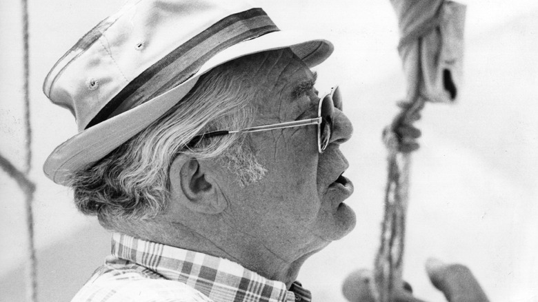 Close-up photo of director Billy Wilder in profile