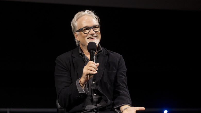 David Fincher presenting to the Academy Museum