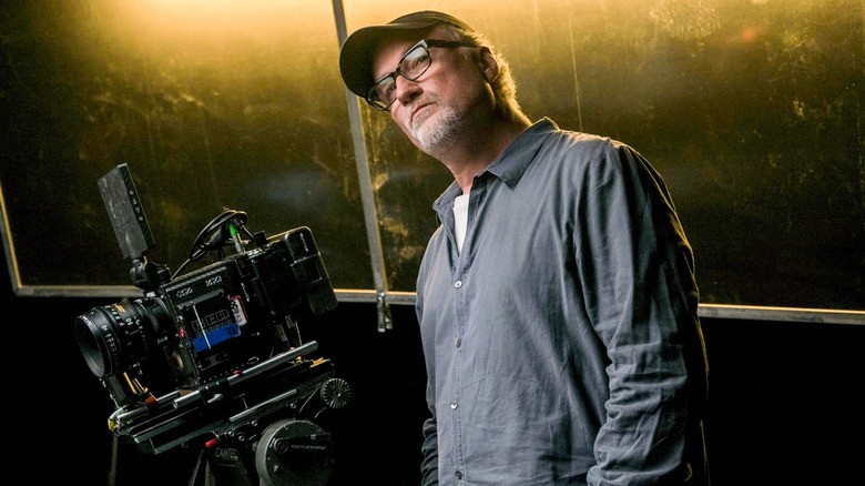 David Fincher on the set of The Killer