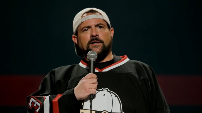 Kevin Smith on stage in Kevin Smith: Silent But Deadly