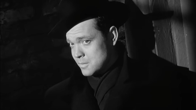 Orson Welles steps out of the shadows as Harry Lime in The Third Man