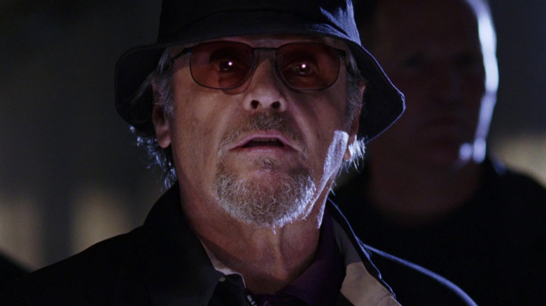 Jack Nicholson's Francis Costello is seen wearing sunglasses and a bucket hat in The Departed