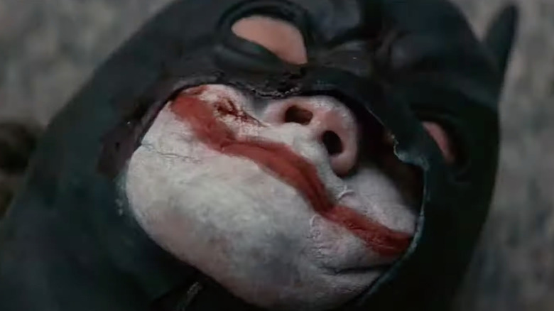 Fake Batman painted like Joker
