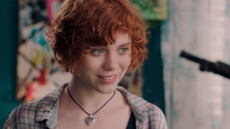 Lillis in a classroom