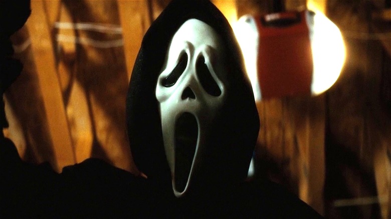 The Ghostface mask in close-up