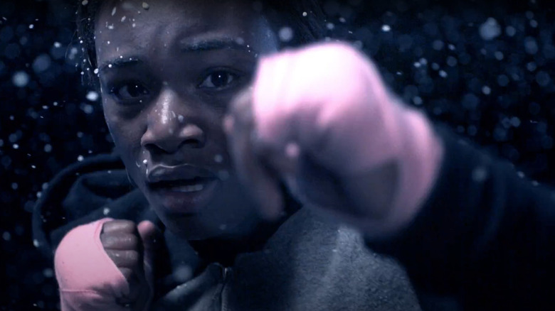 Claressa "T-Rex" Shields in the T-Rex: Her Fight For Gold trailer