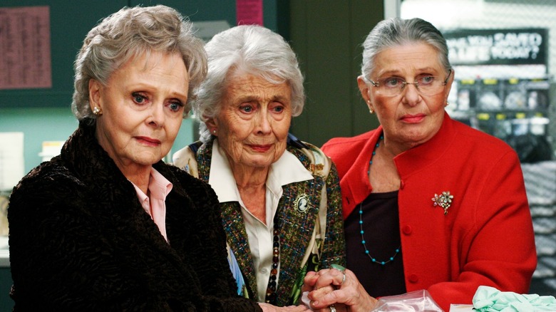 Rae Allen as Ruth in "Grey's Anatomy," alongside Betty Garrett and June Lockhart