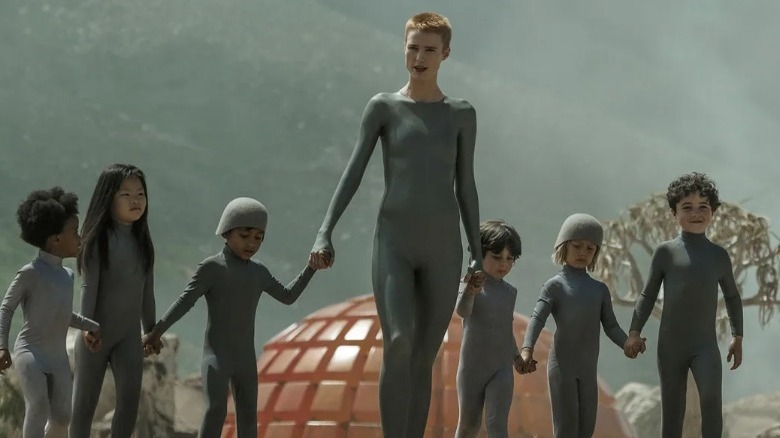 A still from Raised by Wolves