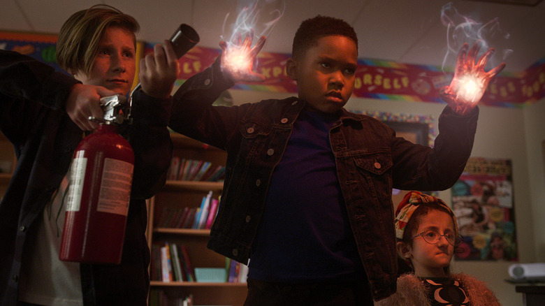Gavin Munn as Jonathan King, Ja'Siah Young as Dion Warren, Sammi Haney as Esperanza