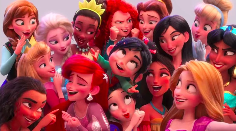 ralph breaks the internet princess scene