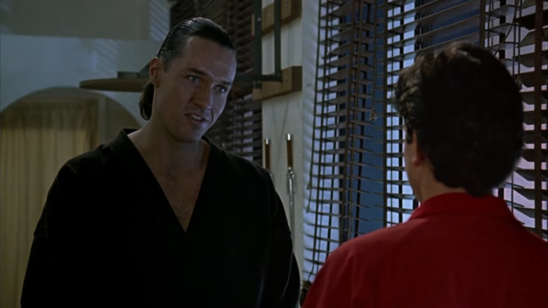 Thomas Ian Griffith and Ralph Macchio in The Karate Kid Part III