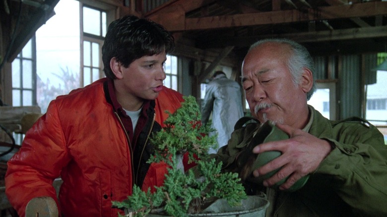 Ralph Macchio and Pat Morita in Karate Kid Part III