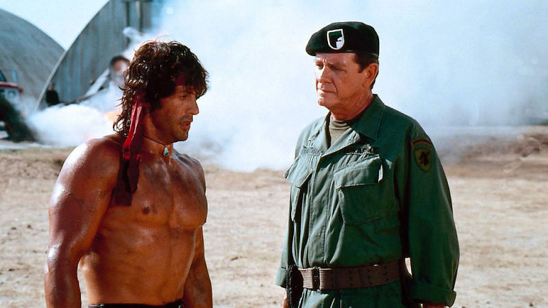 Sylvester Stallone Richard Crenna Rambo Trautman